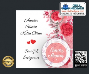 Anneler Günü Anahtarlıkları - (TOPTAN) - Model 1