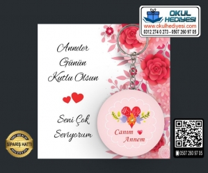 Anneler Günü Anahtarlıkları - (TOPTAN) - Model 2