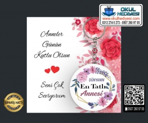 Anneler Günü Anahtarlıkları - (TOPTAN) - Model 3