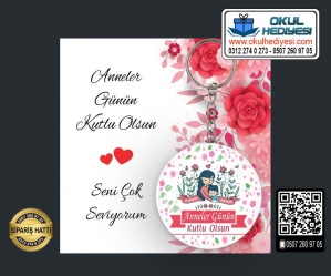 Anneler Günü Anahtarlıkları - (TOPTAN) - Model 6