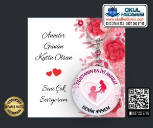 Anneler Günü Anahtarlıkları - (TOPTAN) - Model 7