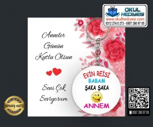 Anneler Günü Anahtarlıkları - (TOPTAN) - Model 8