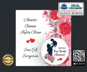 Anneler Günü Anahtarlıkları - (TOPTAN) - Model 9