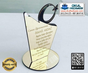 Ayyıldız Öğretmen Plaket Ayyıldız Öğretmen Plaket