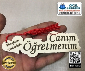 Öğretmenler Günü Kitap Ayracı Öğretmenler Günü Kitap Ayracı