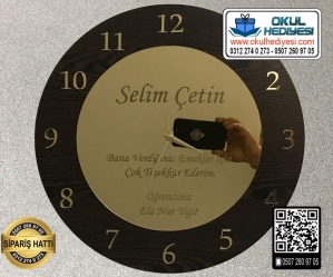 Öğretmenlere Özel Duvar Saati Öğretmenlere Özel Duvar Saati