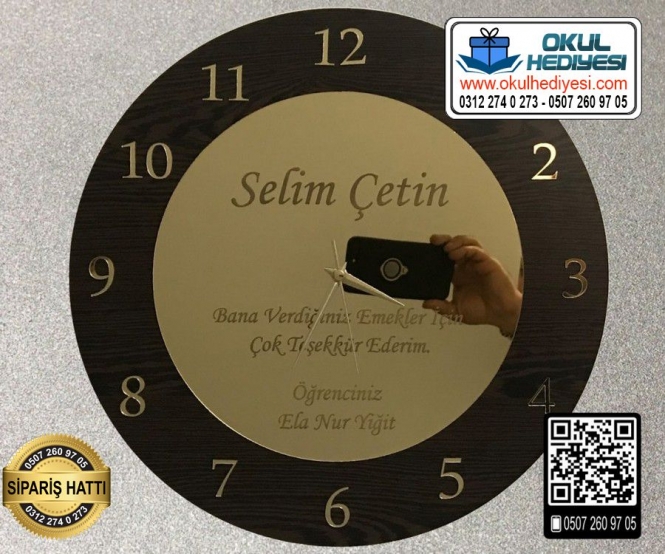Öğretmenlere Özel Duvar Saati Öğretmenlere Özel Duvar Saati
