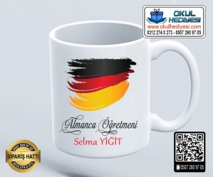 Almanca Öğretmenine Kupa Bardak - 1 Almanca Öğretmenine Kupa Bardak - 1