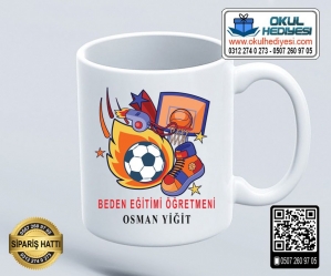 Beden Eğitimi Öğretmenine Kupa Bardak - 4 Beden Eğitimi Öğretmenine Kupa Bardak - 4