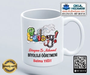 Biyoloji Öğretmenine Kupa Bardak - 2 Biyoloji Öğretmenine Kupa Bardak - 2