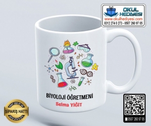 Biyoloji Öğretmenine Kupa Bardak - 4 Biyoloji Öğretmenine Kupa Bardak - 4