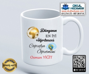 Coğrafya Öğretmenine Kupa Bardak - 2 Coğrafya Öğretmenine Kupa Bardak - 2