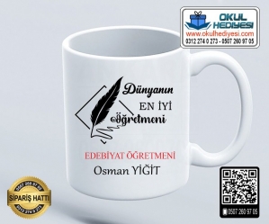 Edebiyat Öğretmenine Kupa Bardak - 1 Edebiyat Öğretmenine Kupa Bardak - 1