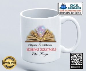 Edebiyat Öğretmenine Kupa Bardak - 3 Edebiyat Öğretmenine Kupa Bardak - 3