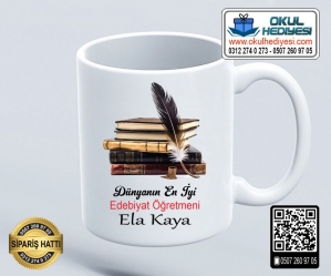 Edebiyat Öğretmenine Kupa Bardak - 5 Edebiyat Öğretmenine Kupa Bardak - 5