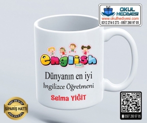 İngilizce Öğretmenine Kupa Bardak - 1 İngilizce Öğretmenine Kupa Bardak - 1