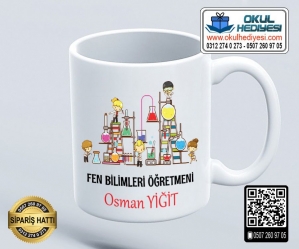 Fen Bilgisi Öğretmenine Kupa Bardak - 4 Fen Bilgisi Öğretmenine Kupa Bardak - 4