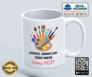 Görsel Sanatlar Öğretmenine Kupa Bardak - 2 Görsel Sanatlar Öğretmenine Kupa Bardak - 2
