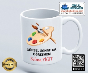 Görsel Sanatlar Öğretmenine Kupa Bardak - 3 Görsel Sanatlar Öğretmenine Kupa Bardak - 3