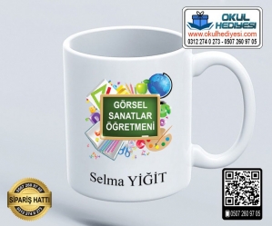 Görsel Sanatlar Öğretmenine Kupa Bardak - 4 Görsel Sanatlar Öğretmenine Kupa Bardak - 4