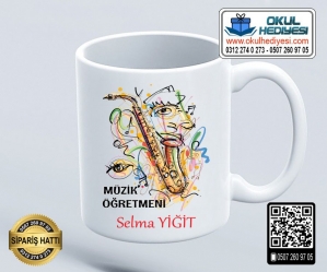 Müzik Öğretmenine Kupa Bardak - 1 Müzik Öğretmenine Kupa Bardak - 1