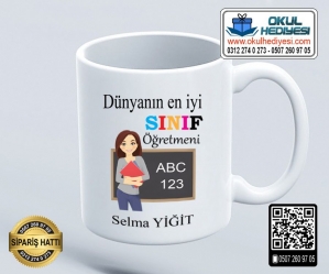 Resim Öğretmenine Kupa Bardak - 3 Resim Öğretmenine Kupa Bardak - 3