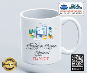 Teknoloji Tasarım Öğretmenine Kupa Bardak - 3 Teknoloji Tasarım Öğretmenine Kupa Bardak - 3