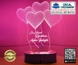 3D Öğretmenler Günü Lamba 3D Öğretmenler Günü Lamba