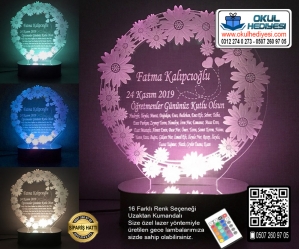 3D Öğretmene Özel Papatya Lamba 3D Öğretmene Özel Papatya Lamba