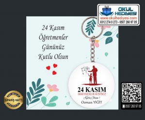 Öğretmenler Günü Anahtarlığı (Toptan) - 1 Öğretmenler Günü Anahtarlığı (Toptan) - 1