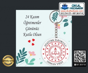 MEB Logolu Öğretmenler Günü Anahtarlığı (Toptan) - 1 MEB Logolu Öğretmenler Günü Anahtarlığı (Toptan) - 1