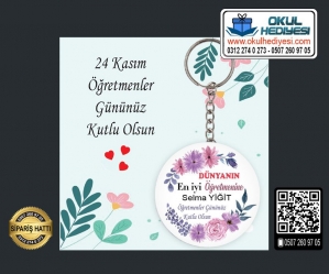 Öğretmenler Günü Anahtarlığı (Toptan) - 2 Öğretmenler Günü Anahtarlığı (Toptan) - 2