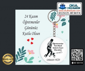 Öğretmenler Günü Anahtarlığı (Toptan) - 6 Öğretmenler Günü Anahtarlığı (Toptan) - 6